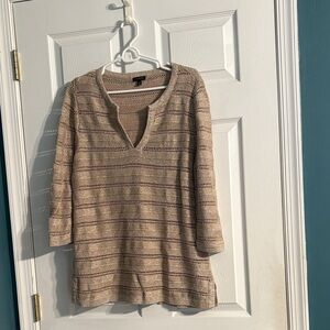 Talbots Shimmering Gold Sweater